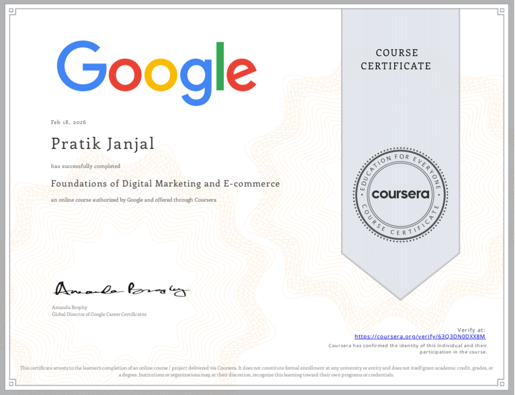 Google Certificate